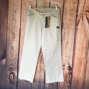 NWT Women's LEE curvy fit khaki pants sz 8